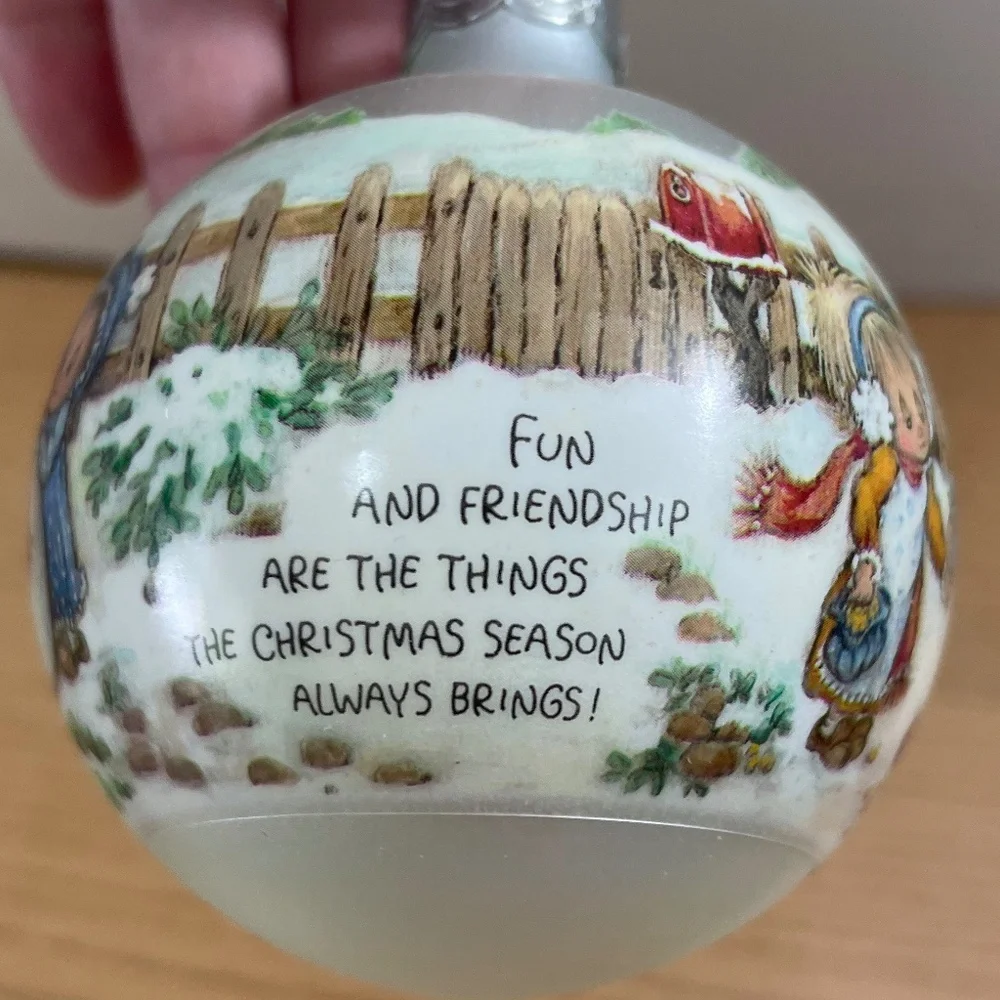 Set of 8 Vintage Christmas Ornaments Shiny Brite Satin Sheen Hallmark Made USA